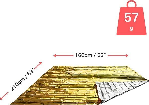 Manta Térmica para Botiquín de Primeros Auxilios - 210x160cm (2)