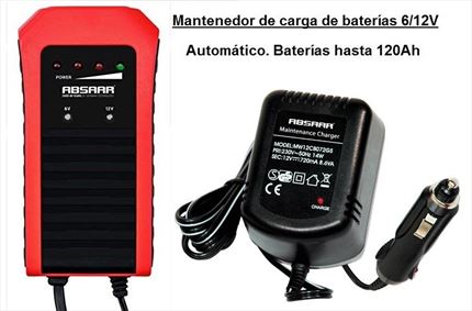 6/12V Mantenedor de Carga de Baterías Absaar 120Ah