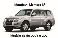 Mitsubishi Montero V80 / Pajero IV Wagon · 5 puertas · 2006 a 2021 · Deflectores de Aire · Juego Delantero