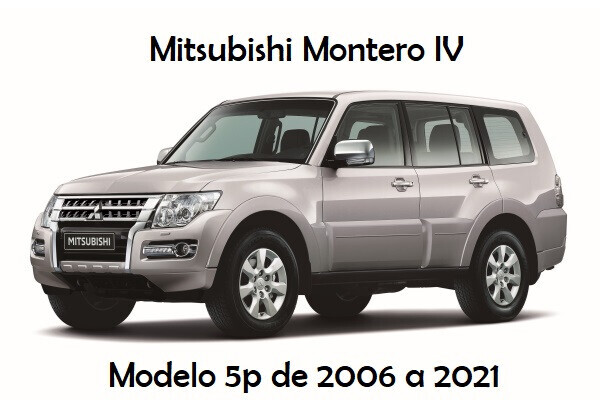 Mitsubishi Montero V80 / Pajero IV Wagon · 5 puertas · 2006 a 2021 · Deflectores de Aire · Juego Delantero