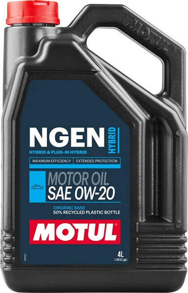 Motul 0W20 NGEN Hybrid · Híbridos y Enchufables · 4 Litros