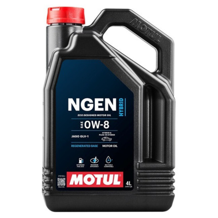 Motul 0W8 Hybrid · Aceite Honda y Totoya Híbridos · 4 Litros