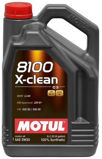 Motul 5W30 8100 X-Clean+ C3 · 5 Litros