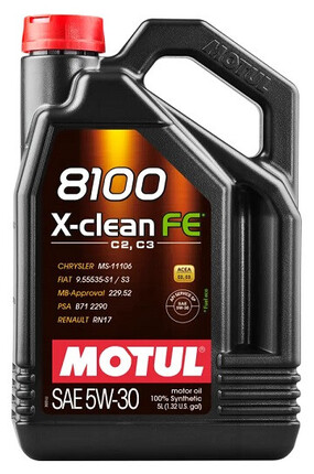 Motul 5W30 8100 X-Clean FE C2 C3