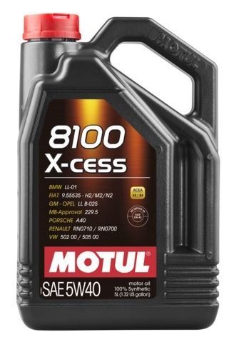 Motul 5W40 8100 X-Cess C3 · 5 Litros