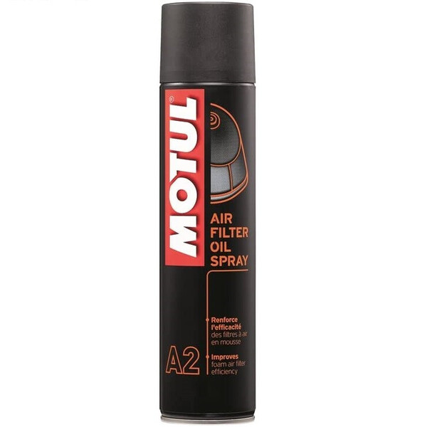 Motul A2 Air Filter Oil Spray · Lubricante de Filtros de Espuma · 400ml