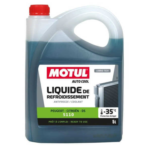 Motul Auto Cool 5510 PSA Lobrid Tech · -37ºC Azul · 5 litros