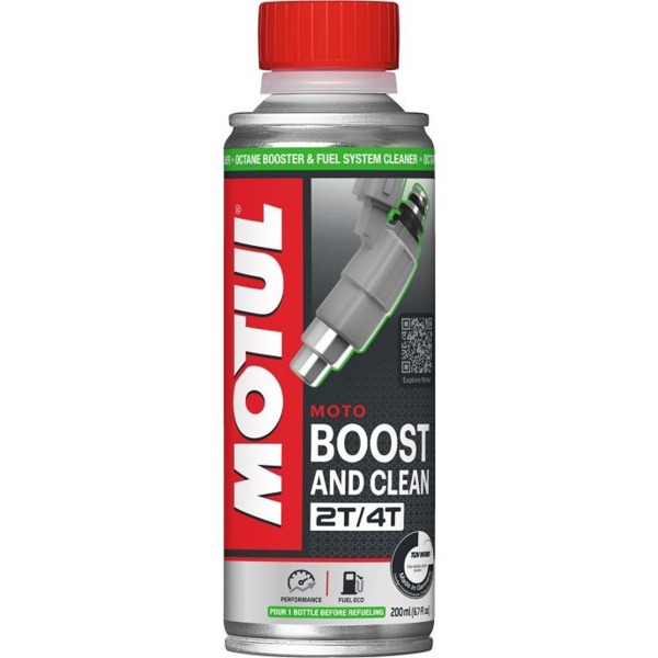 Motul Boost & Clean Moto · 2 y 4 Tiempos · Aditivo Potenciador (1)