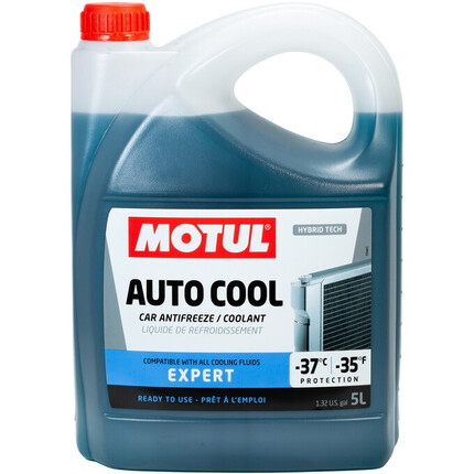 Motul Expert Auto Cool Hybrid Tech · -37ºC Nivel G11 Azul · 5 litros