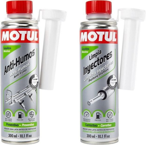 Motul Pack Pre-ITV Gasolina · Limpiador Sistema Inyección y Humos (1)