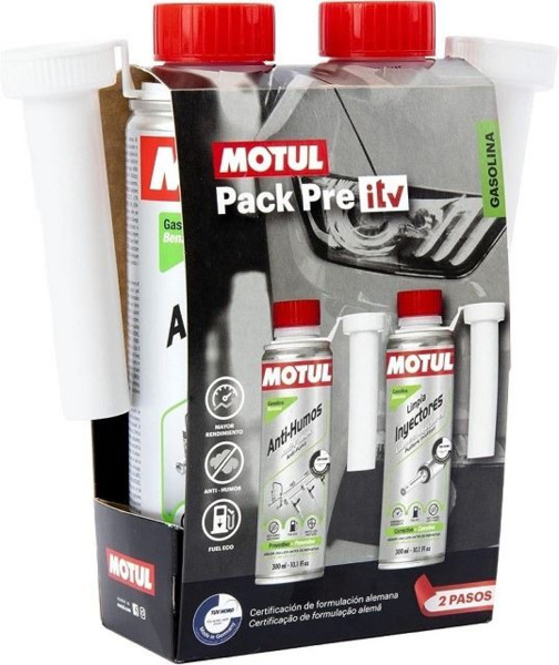 Motul Pack Pre-ITV Gasolina · Limpiador Sistema Inyección y Humos (5)