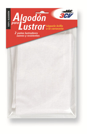 Algodón para Lustrar. 200g. 3CV