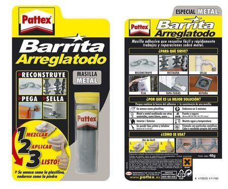 Pattex Barrita Arreglatodo Metal Gris 48g (1)