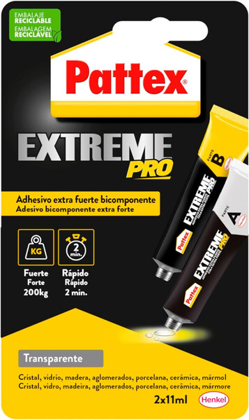 Pattex Extreme Pro · Adhesivo extra fuerte · Multiusos y multimaterial