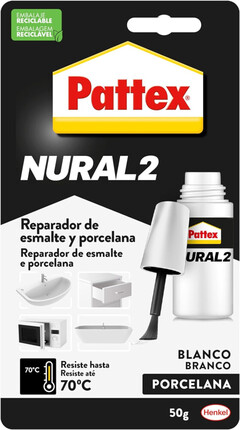 Pattex Nural 2 · Reparador de esmalte y porcelana · 50g