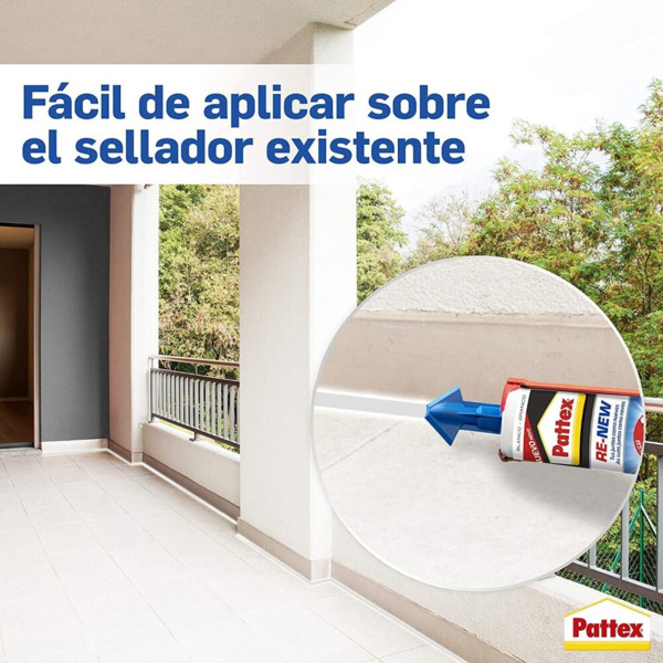 Pattex RE-NEW · Sellador blanco Juntas · Universal · Cartucho (3)