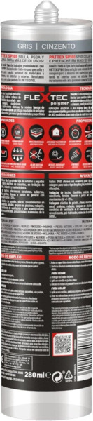 Pattex SP101 Gris · Adhesivo Sellador Juntas · Universal · Cartucho (1)