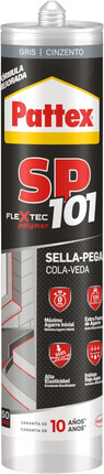 Pattex SP101 Gris · Adhesivo Sellador Juntas · Universal · Cartucho
