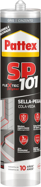Pattex SP101 Gris · Adhesivo Sellador Juntas · Universal · Cartucho