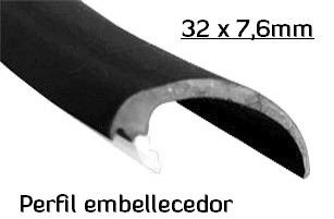 Perfil Embellecedor Exterior de Parabrisas · Varios Tamaños (1)