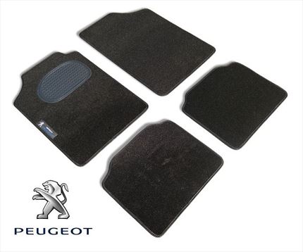 Juego de 4 Alfombras Peugeot. Adaptables a medida