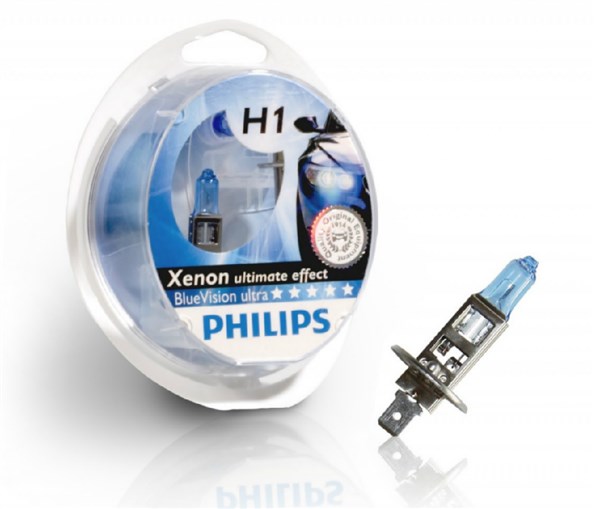 Philips H1 Xenon Bluevision Ultra Estuche 2 Bombillas (2)