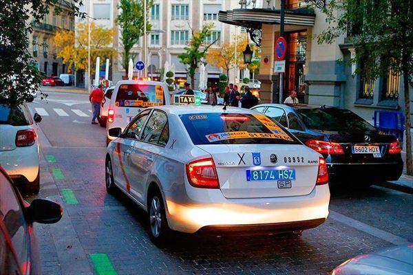 Placa Matrícula Taxis y VTC · Azul Acrílica 520x110 mm (1)