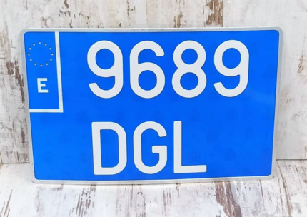 Placa Matrícula Taxis y VTC · 340x220mm · Tamaño XL para 4x4 y furgonetas