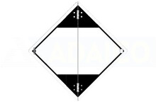 Placa señalización ADR  · materiales peligrosos · 300x300 mm