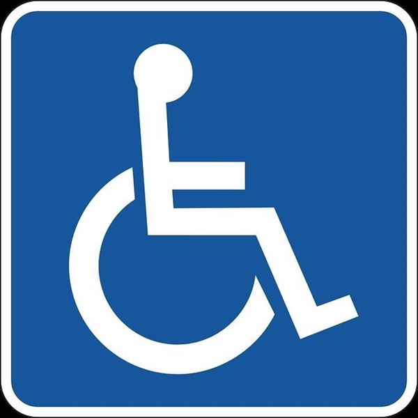 Placa V15 Persona discapacitada 21x21 cm (1)