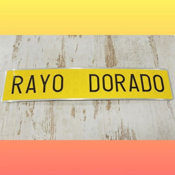 Placas de Matrícula Personalizadas · Aluminio · Colores y Medidas (6)