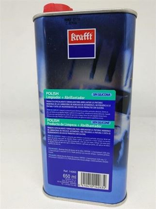 Krafft Polish Limpiador+Abrillantador · Sin Siliconas · 650ml