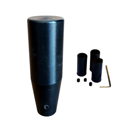 Pomo Nylon Corto Negro + accesorios de montaje