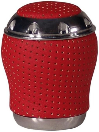Pomo Palanca Cambio para Gatillo Aluminio/Piel Rojo