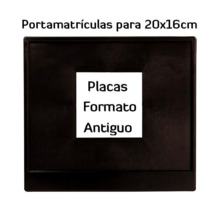 Portamatrículas retro para Moto Antigua · Homologado ITV · Matrículas 20x16cm
