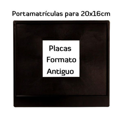 Portamatrículas para Moto Antigua · Homologado ITV · Matrículas 20x16cm