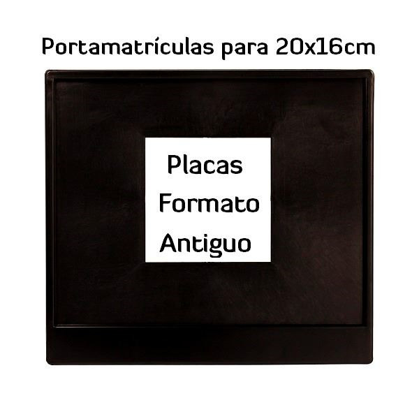 Portamatrículas retro para Moto Antigua · Homologado ITV · Matrículas 20x16cm