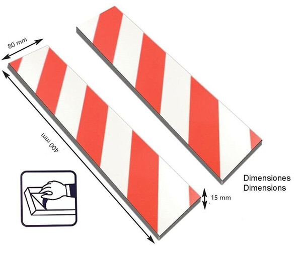 Juego de Protectores Parking · 2 Piezas · 400x80mm