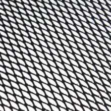 Rejilla Aluminio 30x90cm Rombo Grande Negro