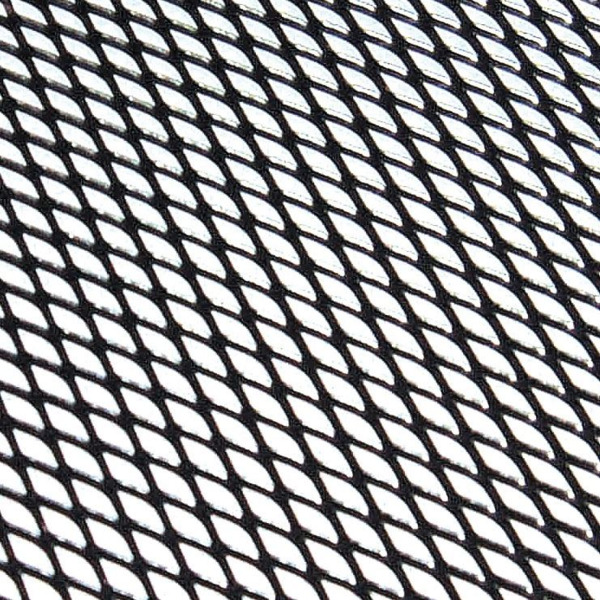 Rejilla Aluminio 30x90cm Rombo Grande Negro