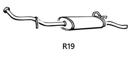 Renault R19 Motor 1.2 y 1.4 · 1988-1992 · Silencioso Posterior (1)