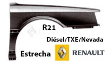 Renault R21 1989-1995 Aleta Delantera · Modelo Estrecho · R21 Diésel/TXE/Nevada