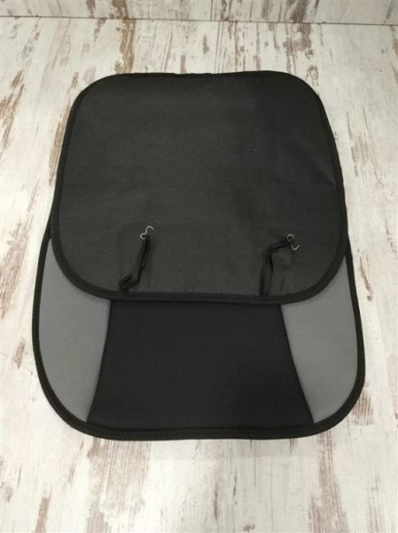 Respaldo Cubre Asiento Negro/Gris · Acolchado Foam 9mm (2)