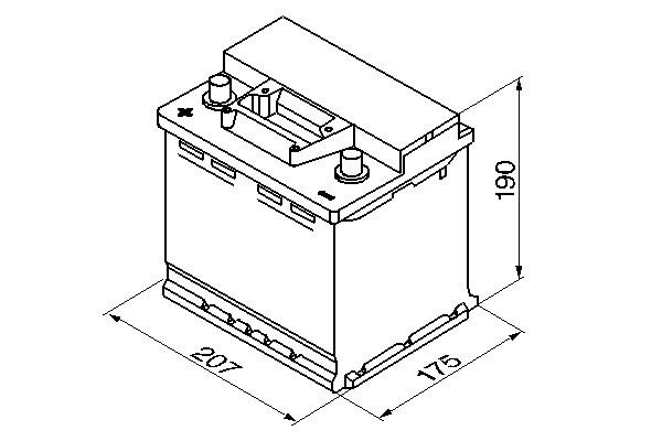 S3003 Batería Bosch 12V 45Ah 400A +/- Vehículos Asiáticos (Bornes cambiados) (1)