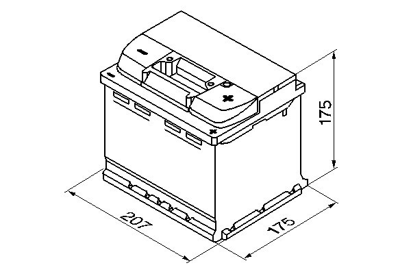 S4001 Batería Bosch 12V 44Ah 440A -/+ Turismos y Utilitarios. (1)