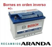 S4009 Batería Bosch 12V 74Ah 680A +/- Vehículos Asiáticos (Bornes cambiados)