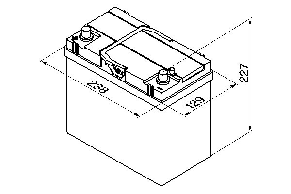 S4023 Batería Bosch 12V 45Ah 330A +/- Vehículos Asiáticos (Bornes cambiados) (1)