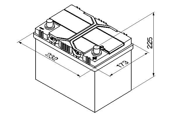 S4024 Batería Bosch 12V 60Ah 540A -/+ Turismos y Berlinas (1)