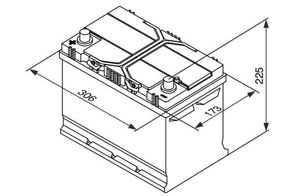 S4029 Batería Bosch 12V 95Ah 830A +/- Vehículos Asiáticos (Bornes cambiados) (1)