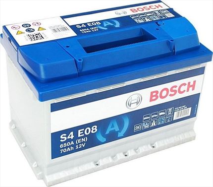 S4E08 Batería Bosch EFB 12V 70Ah 760A -/+ Start Stop · Alto Rendimiento